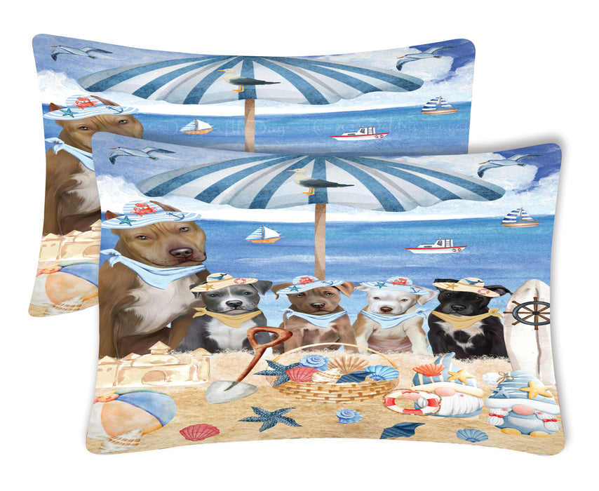 Pit Bull Pillow Case: Explore a Variety of Custom Designs, Personalized, Soft and Cozy Pillowcases Set of 2, Gift for Pet and Dog Lovers