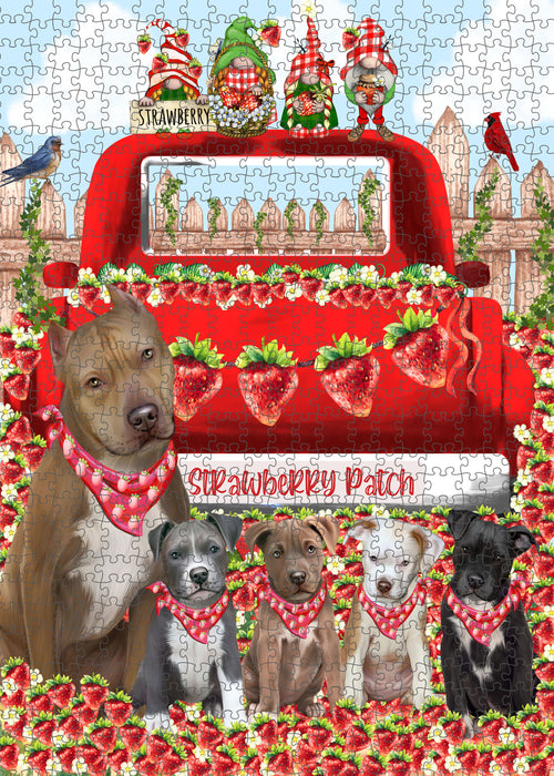 Pit Bull Jigsaw Puzzle for Adult, Explore a Variety of Designs, Interlocking Puzzles Games, Custom and Personalized, Gift for Dog and Pet Lovers