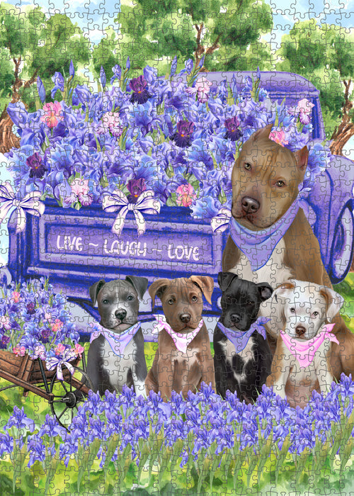 Pit Bull Jigsaw Puzzle: Explore a Variety of Personalized Designs, Interlocking Puzzles Games for Adult, Custom, Dog Lover's Gifts