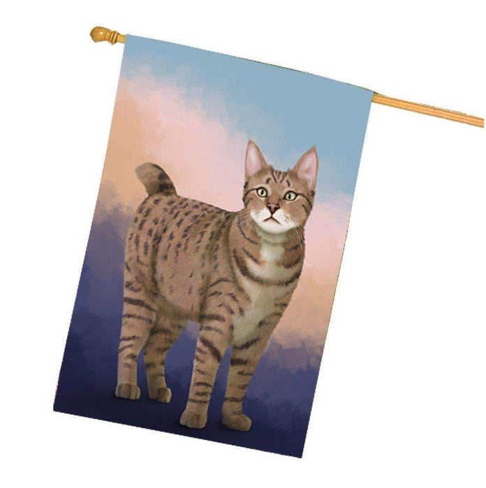 Pixie-Bob Cat House Flag FLGA48044