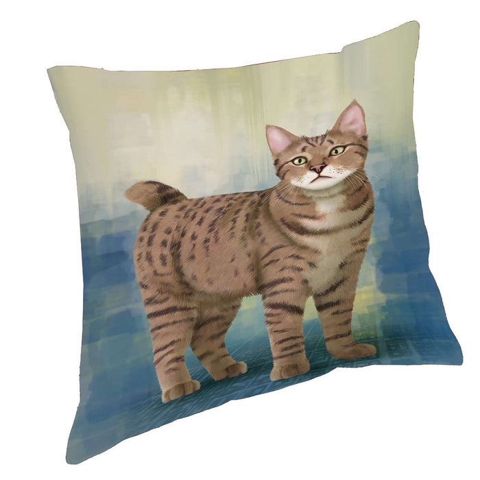 Pixie Bob Cat Throw Pillow
