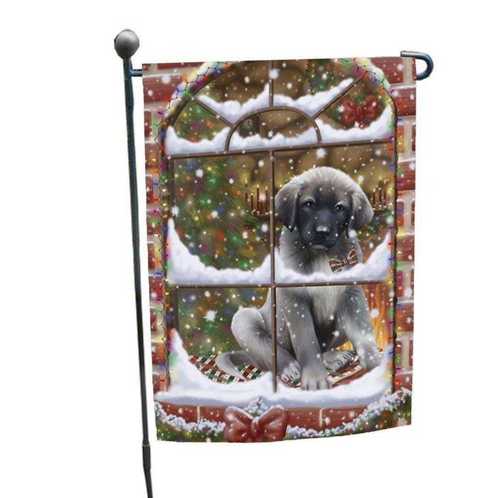 Please Come Home For Christmas Anatolian Shepherds Dog Sitting In Window Garden Flag