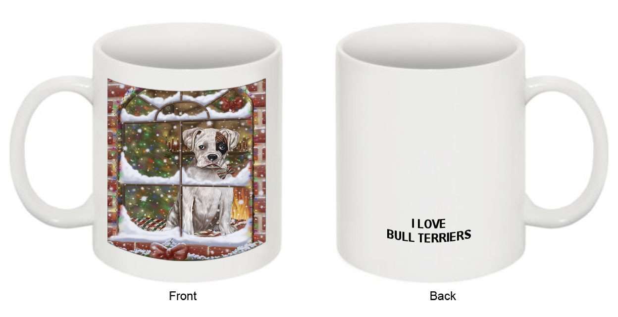 Please Come Home For Christmas Boxer Dog Sitting In Window Mug MUG48254