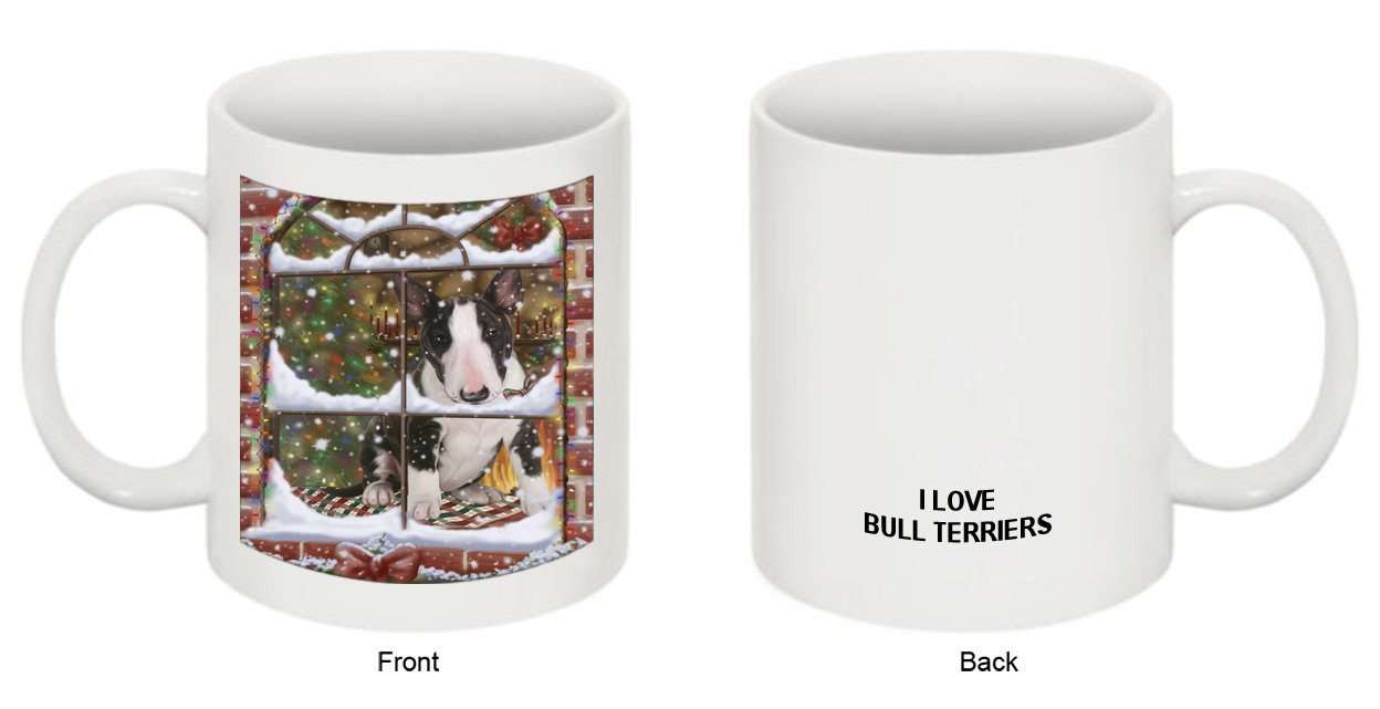 Please Come Home For Christmas Bulldog Sitting In Window Mug MUG48256