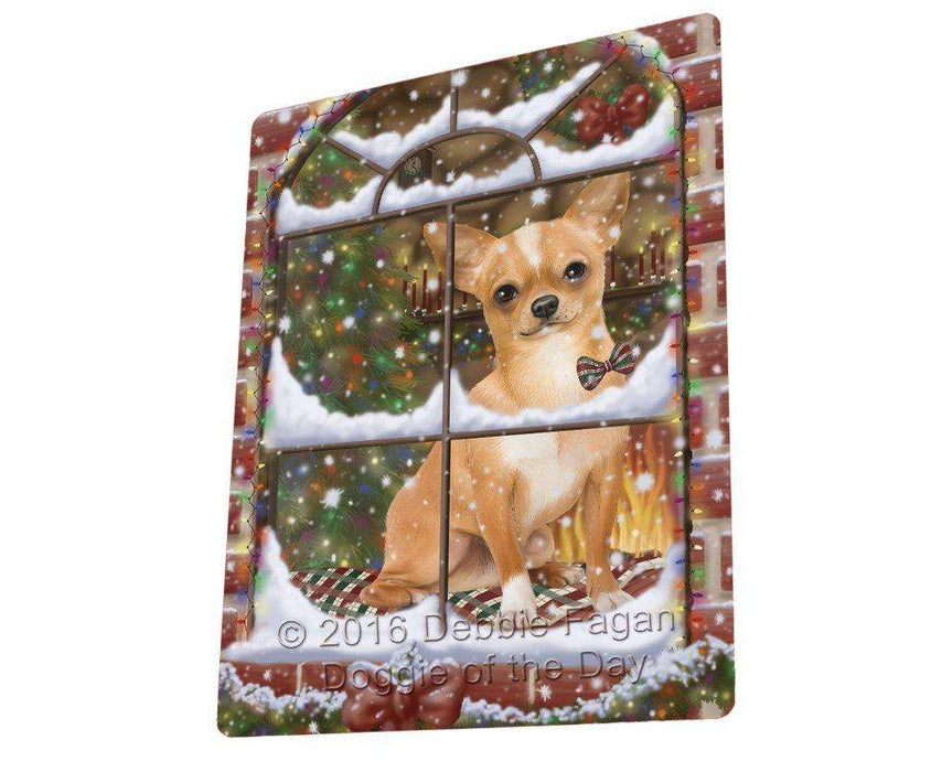 Please Come Home For Christmas Chihuahua Dog Sitting In Window Large Refrigerator / Dishwasher RMAG51954
