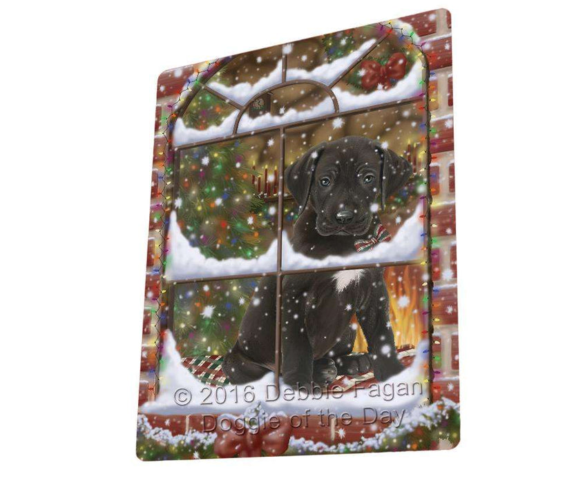 Please Come Home For Christmas Great Dane Dog Sitting In Window Magnet Mini (3.5" x 2") MAG50010