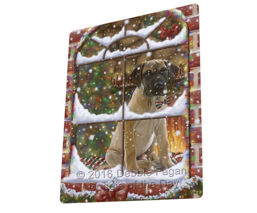 Please Come Home For Christmas Great Dane Dog Sitting In Window Magnet Mini (3.5" x 2") MAG50016
