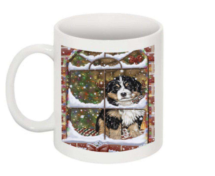 Please Come Home Happy Holidays Bernese Mountain Dog Christmas Mug CMG0484
