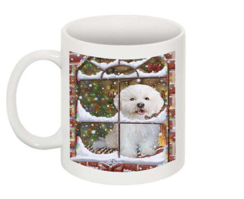 Please Come Home Happy Holidays Bichon Frise Dog Christmas Mug CMG0485