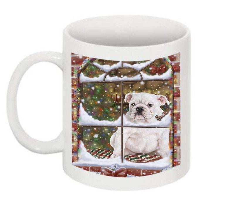 Please Come Home Happy Holidays Bulldog Christmas Mug CMG0489