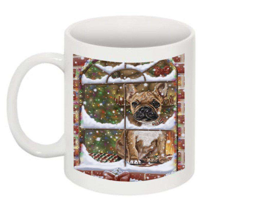 Please Come Home Happy Holidays French Bulldog Christmas Mug CMG0492