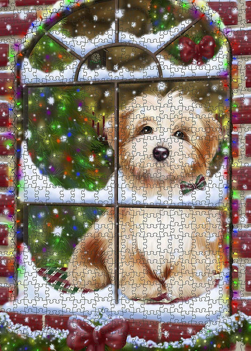 Please Come Home Happy Holidays Havanese Dog Christmas Puzzle with Photo Tin PUZL906