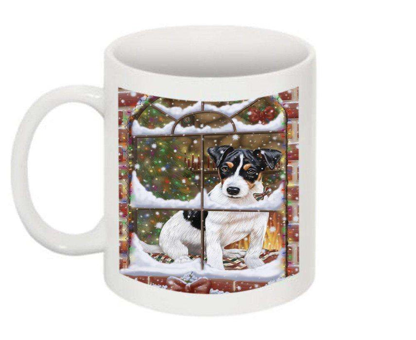 Please Come Home Happy Holidays Jack Russell Terrier Dog Christmas Mug CMG0496