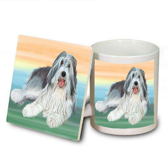 Poland Lowland Sheepdog Dog Mug and Coaster Set