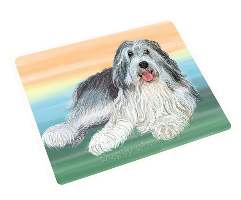 Poland Lowland Sheepdog Dog Tempered Cutting Board