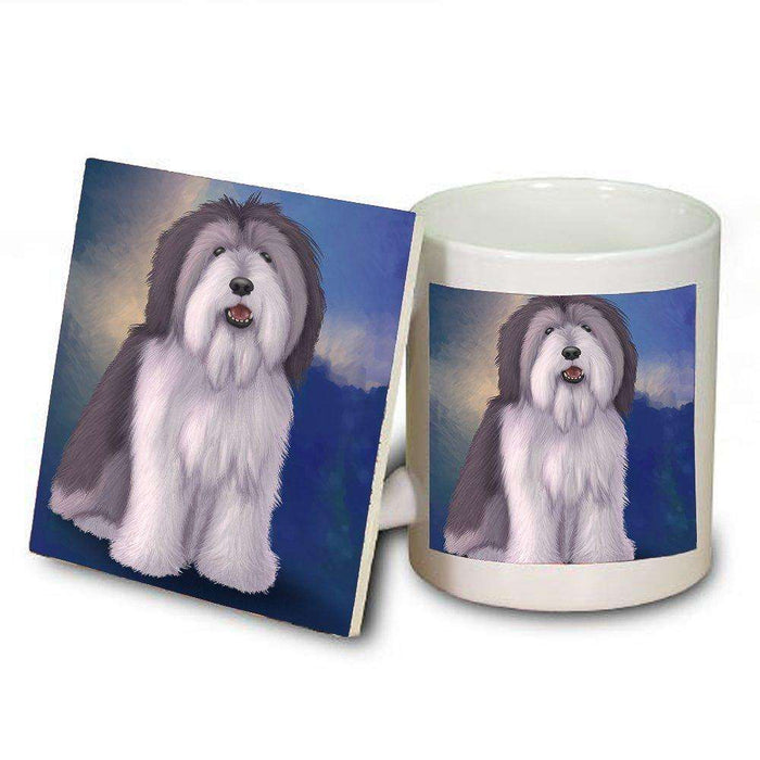 Polish Lowland Sheepdog Dog Mug and Coaster Set