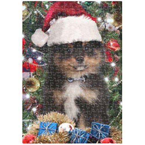 Pomeranian Christmas Puzzle 300 Pc. with Photo Tin