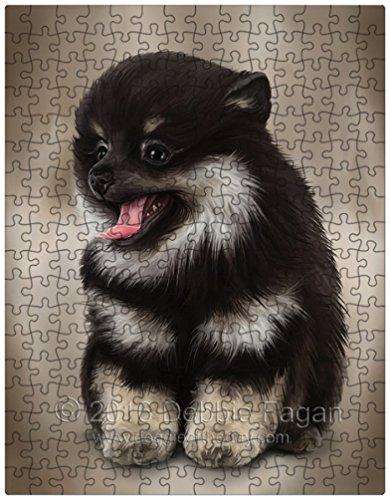 Pomeranian Dog Art Portrait Print 300 Pc. Puzzle with Photo Tin