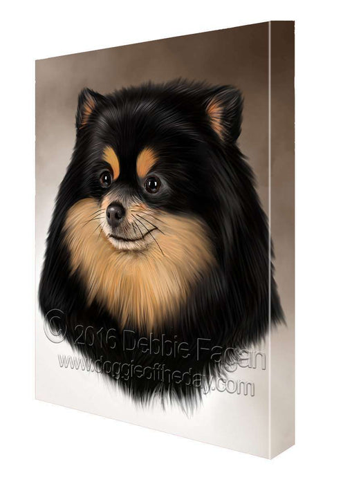 Pomeranian Dog Art Portrait Print Canvas