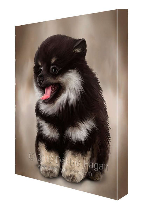 Pomeranian Dog Art Portrait Print Canvas