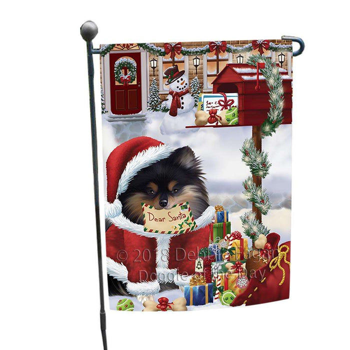 Pomeranian Dog Dear Santa Letter Christmas Holiday Mailbox Garden Flag GFLG53979