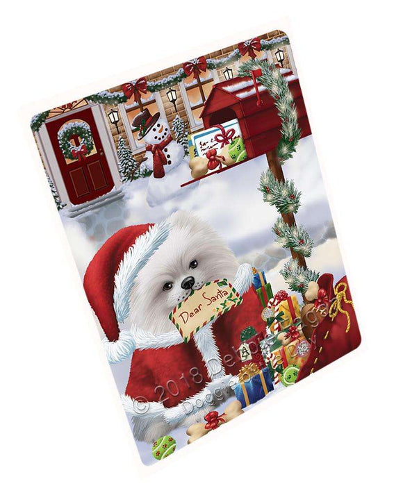 Pomeranian Dog Dear Santa Letter Christmas Holiday Mailbox Large Refrigerator / Dishwasher Magnet RMAG84378