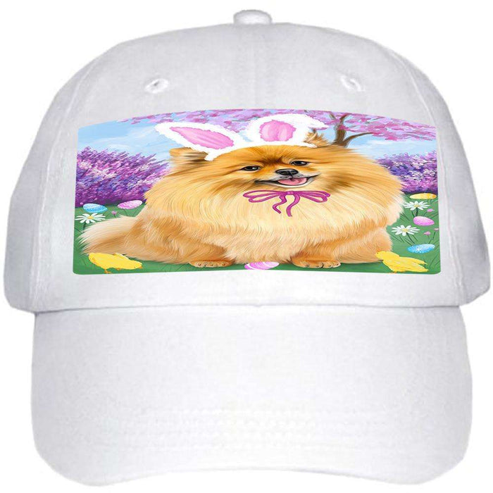 Pomeranian Dog Easter Holiday Ball Hat Cap HAT51363