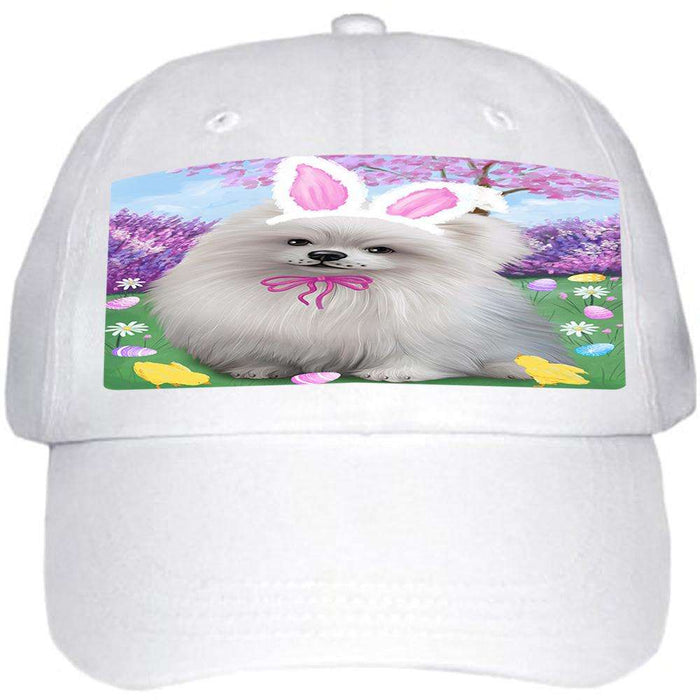 Pomeranian Dog Easter Holiday Ball Hat Cap HAT51372