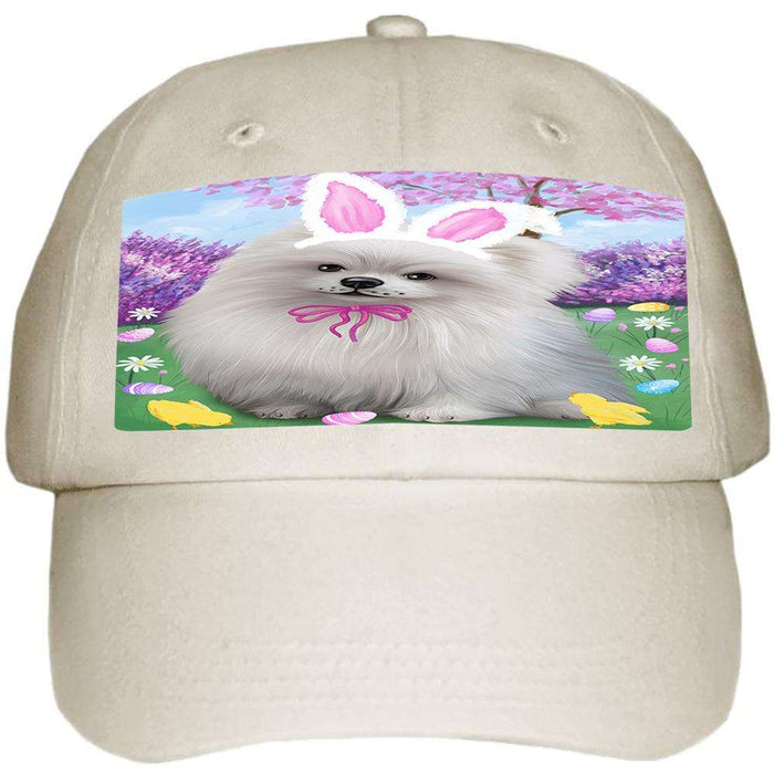 Pomeranian Dog Easter Holiday Ball Hat Cap HAT51372