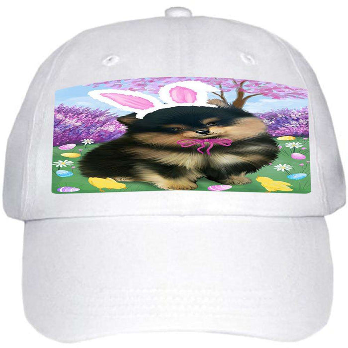 Pomeranian Dog Easter Holiday Ball Hat Cap HAT51375