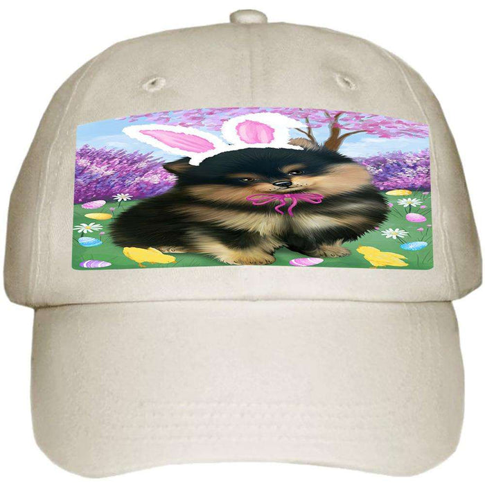 Pomeranian Dog Easter Holiday Ball Hat Cap HAT51375