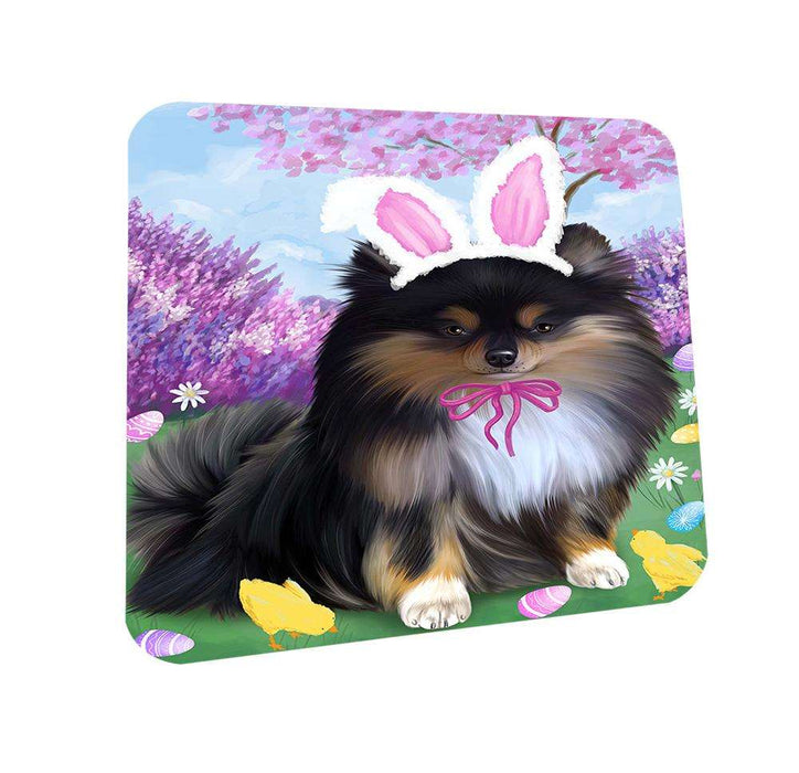 Pomeranian Dog Easter Holiday Coasters Set of 4 CST49171