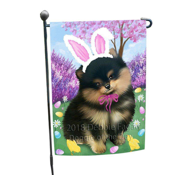 Pomeranian Dog Easter Holiday Garden Flag GFLG49257