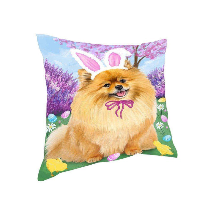 Pomeranian Dog Easter Holiday Pillow PIL53232