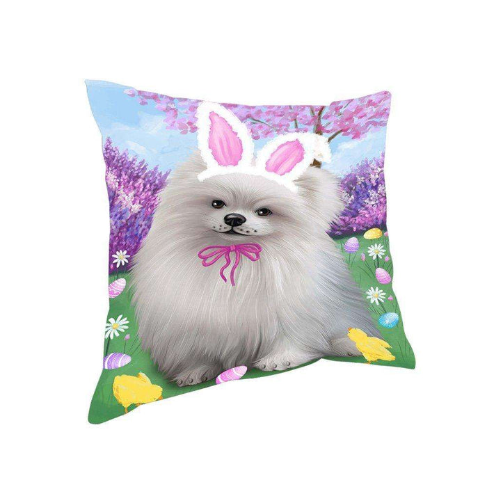 Pomeranian Dog Easter Holiday Pillow PIL53244