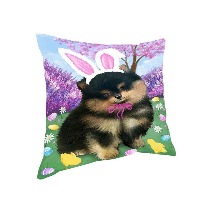 Pomeranian Dog Easter Holiday Pillow PIL53248