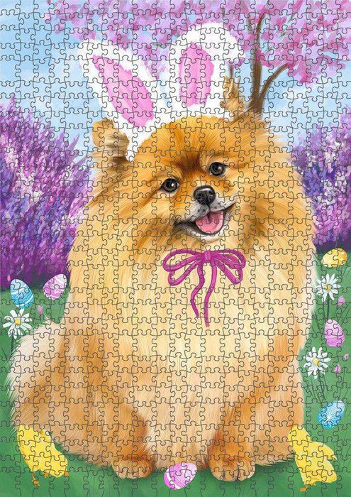 Pomeranian Dog Easter Holiday Puzzle with Photo Tin PUZL51576