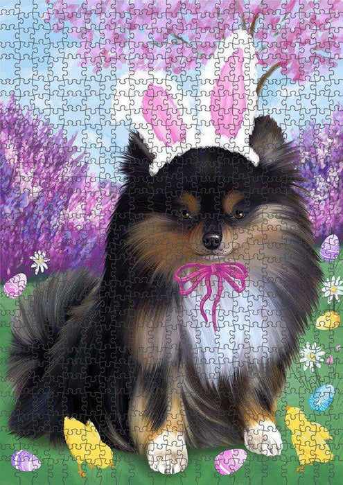 Pomeranian Dog Easter Holiday Puzzle with Photo Tin PUZL51582