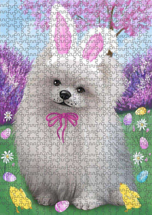 Pomeranian Dog Easter Holiday Puzzle with Photo Tin PUZL51585