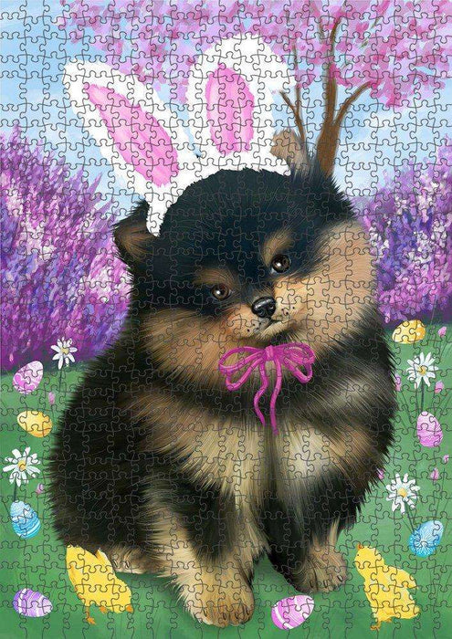 Pomeranian Dog Easter Holiday Puzzle with Photo Tin PUZL51588