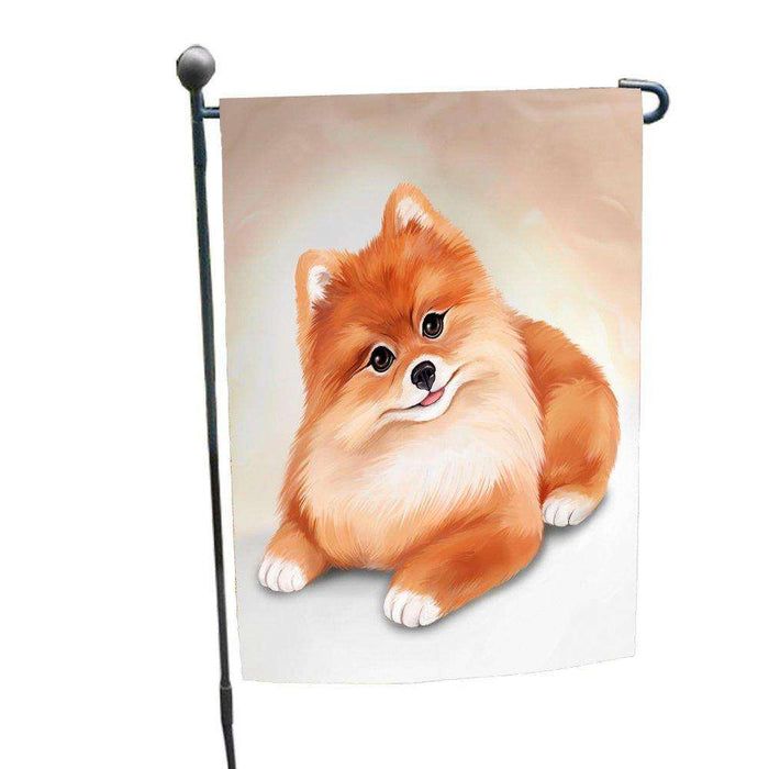 Pomeranian Dog Garden Flag GF030