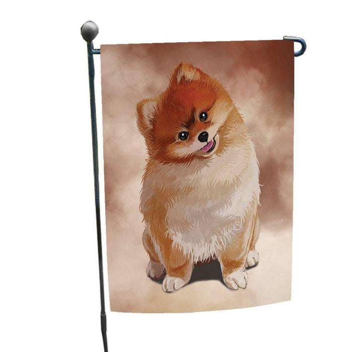 Pomeranian Dog Garden Flag