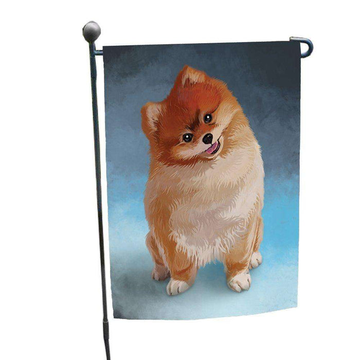 Pomeranian Dog Garden Flag