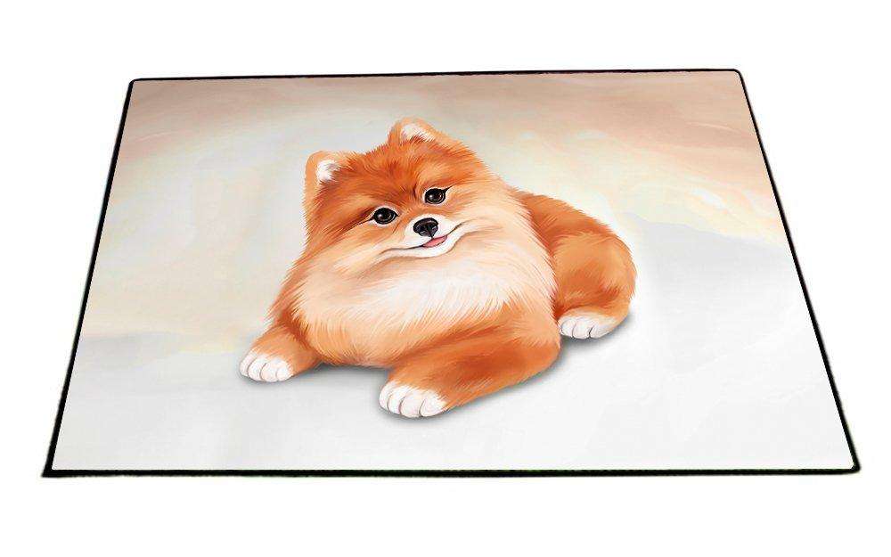 Pomeranian Dog Indoor/Outdoor Floormat D041