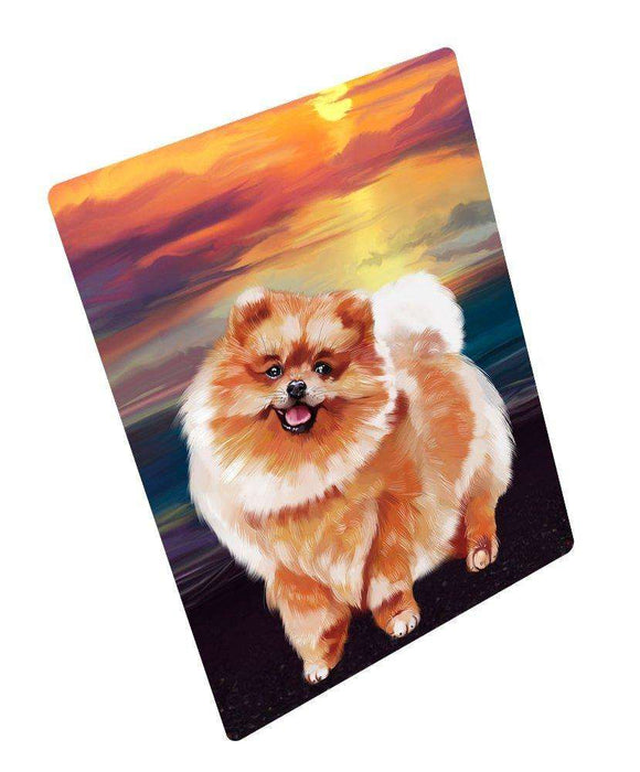 Pomeranian Dog Large Refrigerator / Dishwasher Magnet 11.5" x 17.6"