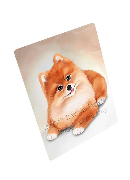 Pomeranian Dog Large Refrigerator / Dishwasher Magnet D044