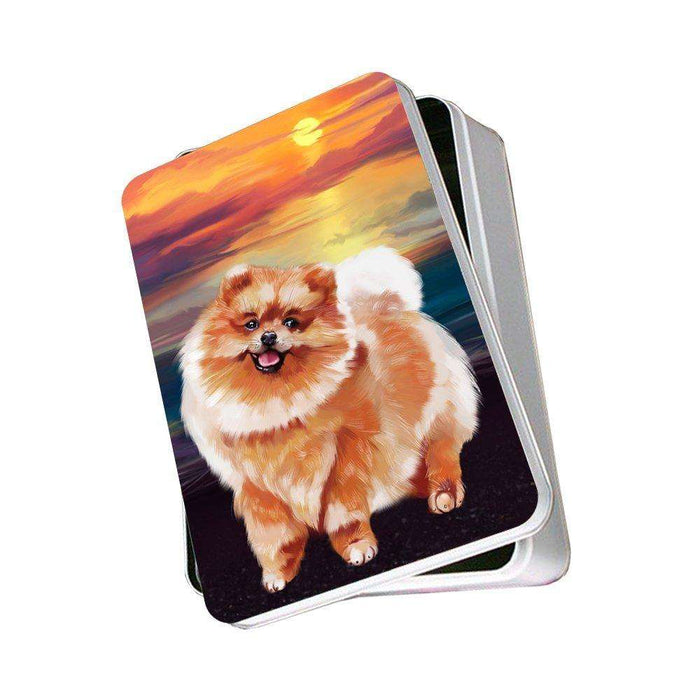 Pomeranian Dog Photo Storage Tin