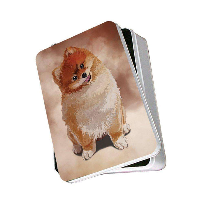 Pomeranian Dog Photo Storage Tin