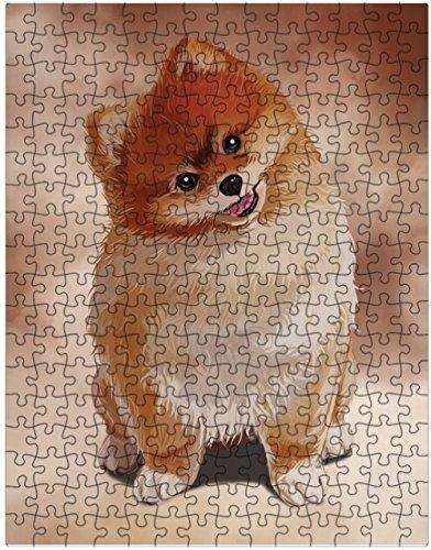 Pomeranian Dog Puzzle with Photo Tin