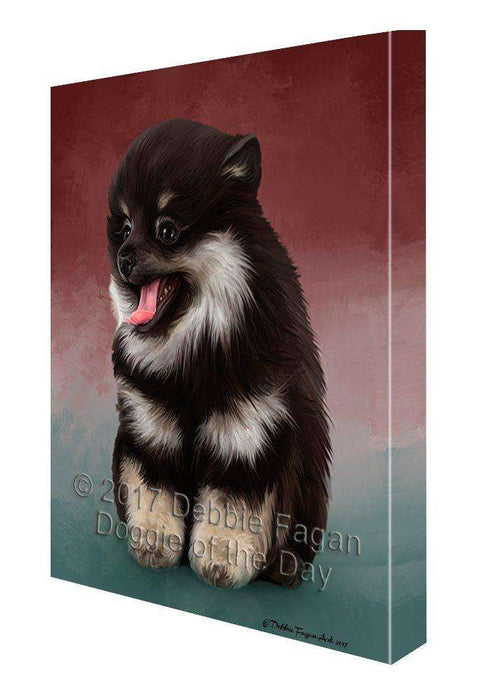 Pomeranian Spitz Dog Canvas Wall Art D051